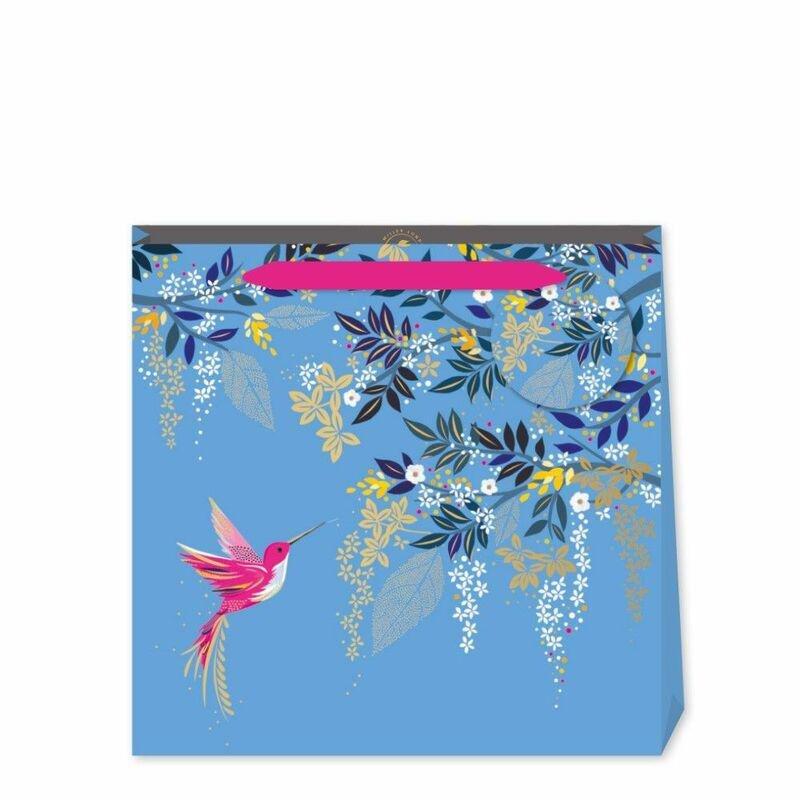 Sara Miller Blue Hummingbird Medium Bag, , medium
