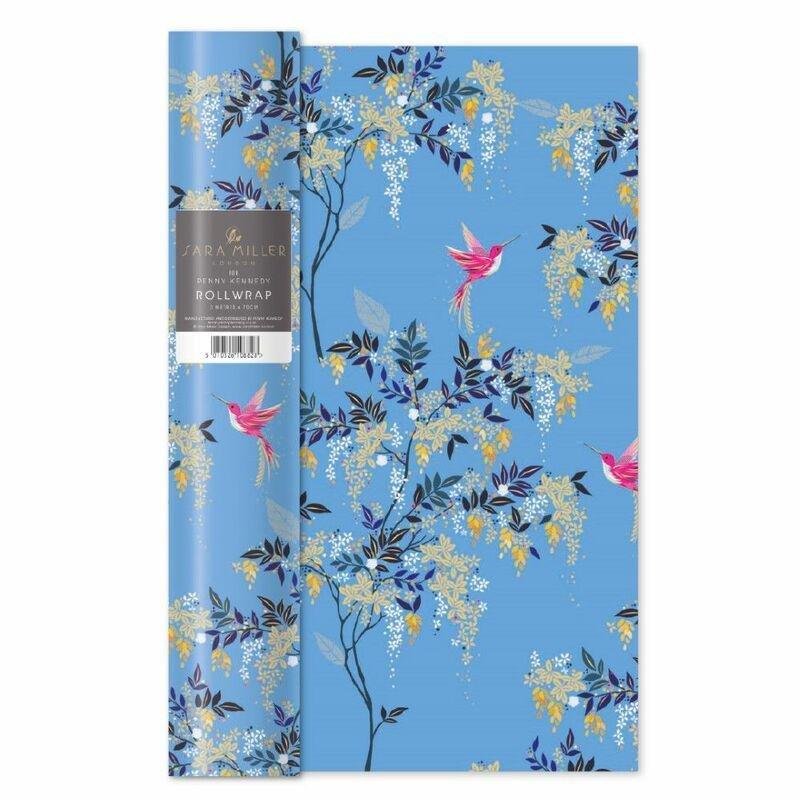 Sara Miller Blue Humming Bird Roll Wrap, , large image number 0