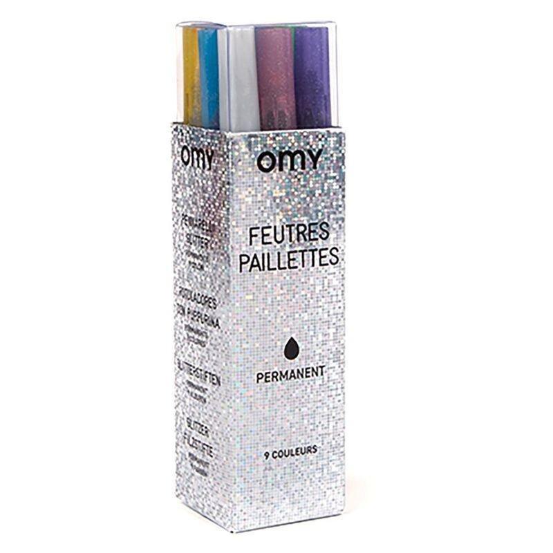 Omy 10 Markers Glitter, , medium