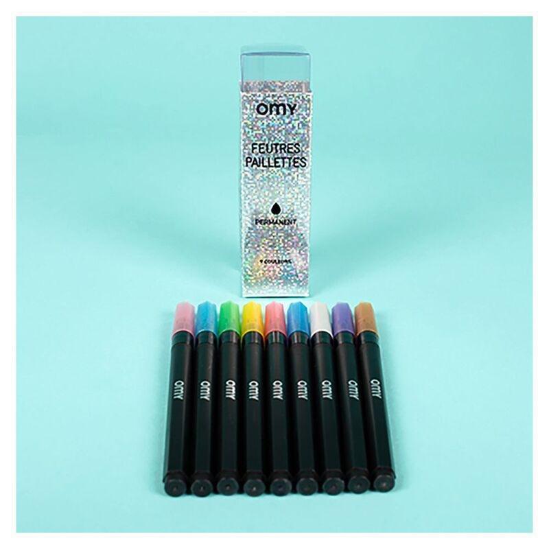 Omy 10 Markers Glitter, , large image number 2