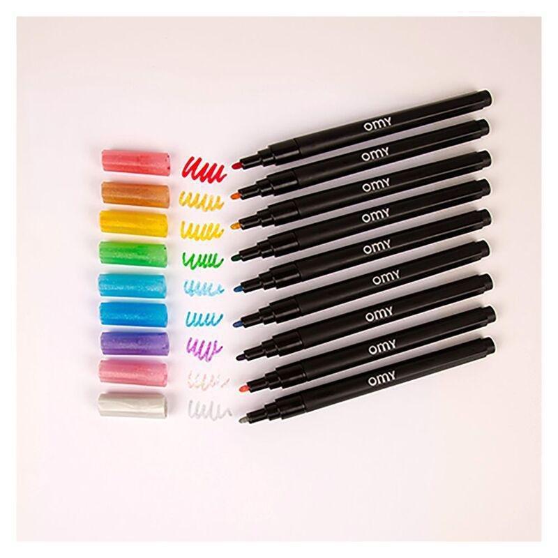 Omy 10 Markers Glitter, , large image number 3