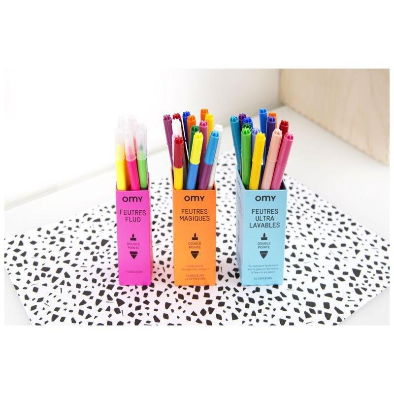 Omy Box Of 16 Felt Pen Washable, , large image number 2