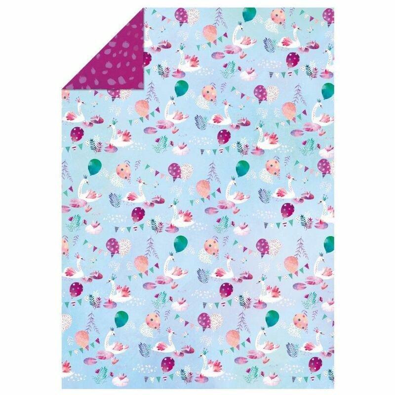 Jack And Lily Swan Princess 50 X 70cm Flat Wrap, , large image number 0