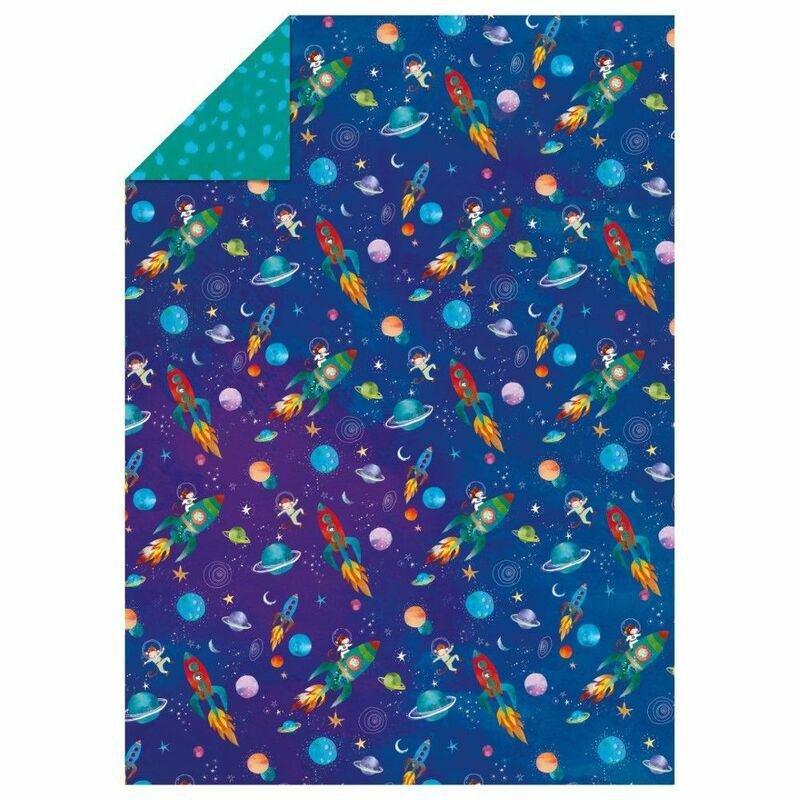 Jack And Lily Space Monkey 50 X 70cm Flat Wrap, , large image number 0