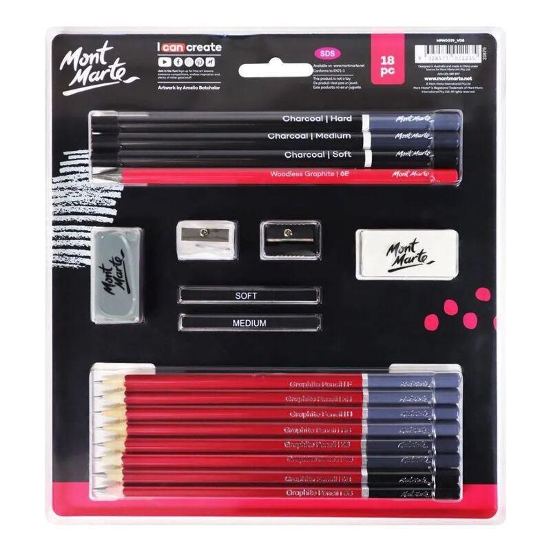 Mont Marte Sketch & Draw Set (18 Pieces), , large image number 0