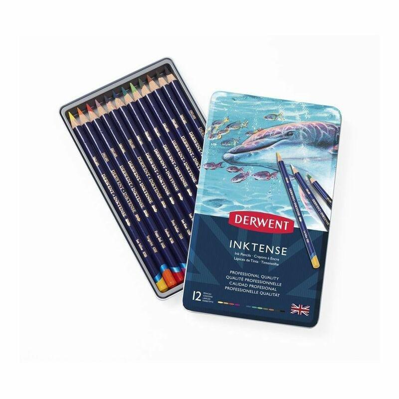 Derwent Inktense Colour Pencils (Set of 12), , large image number 0