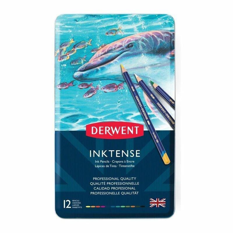 Derwent Inktense Colour Pencils (Set of 12), , large image number 1