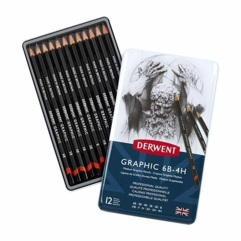 Derwent Graphic Medium Drawing Pencils (Set of 12), , large image number 0