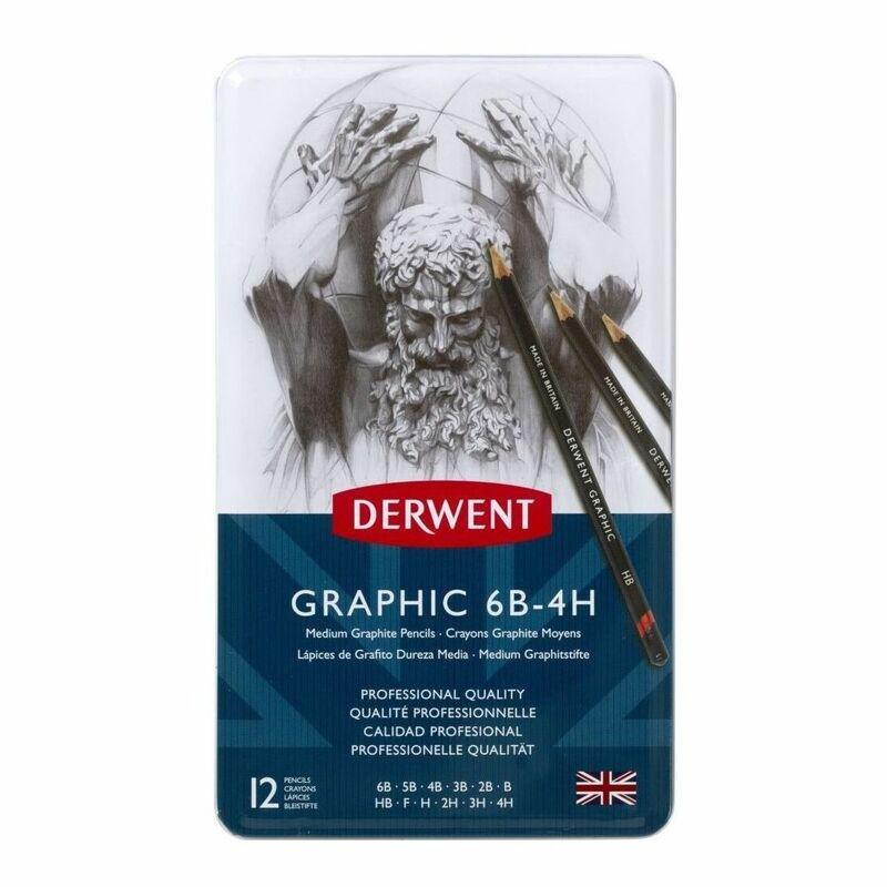 Derwent Graphic Medium Drawing Pencils (Set of 12), , large image number 1