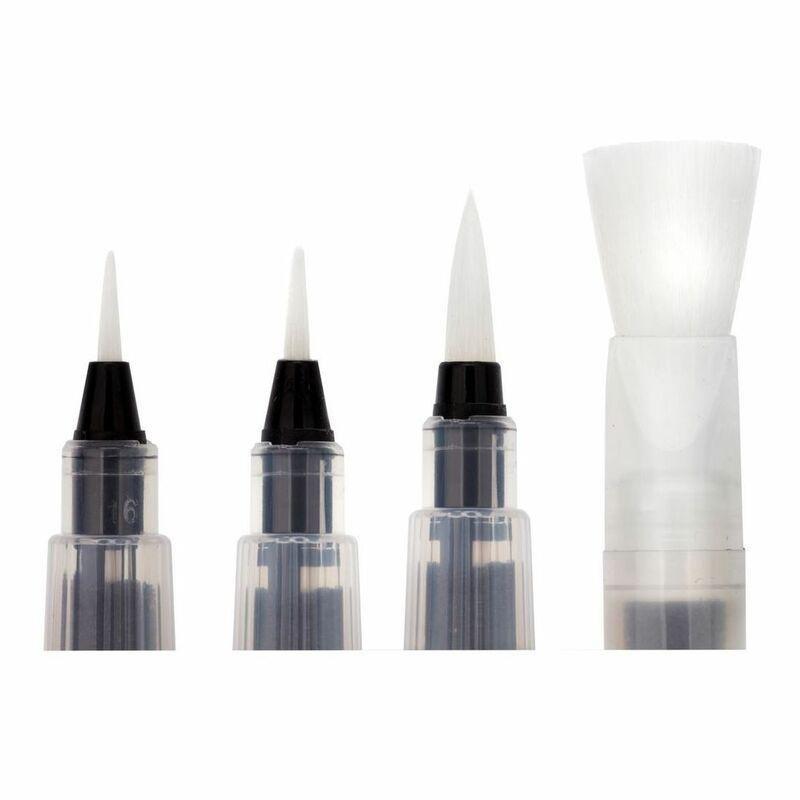 Derwent Push Button Waterbrushes (Set of 4), , large image number 2