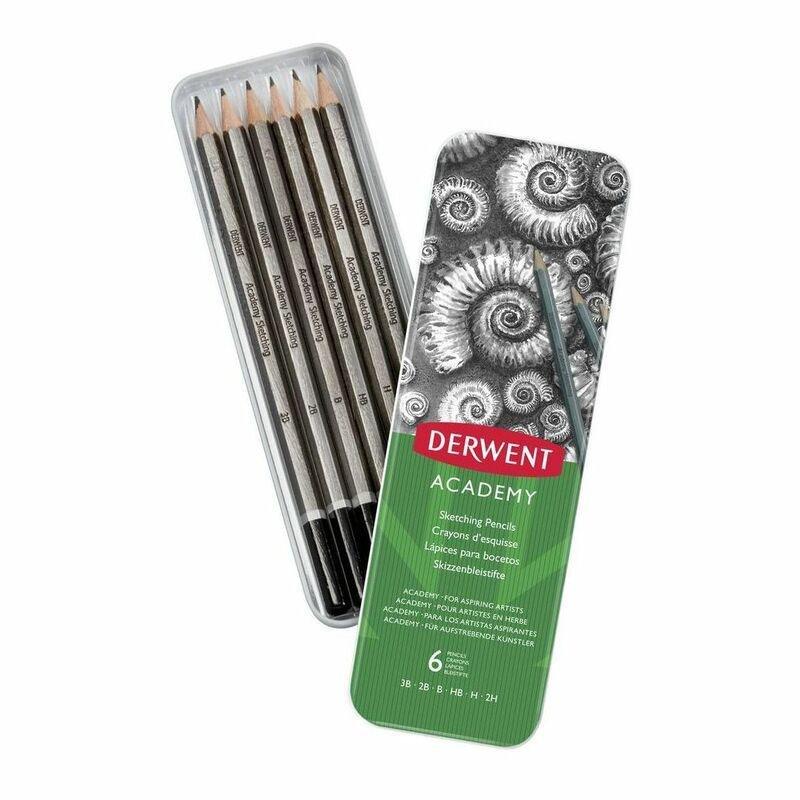 Derwent Academy Sketching Drawing Pencils (Pack of 6), , large image number 0
