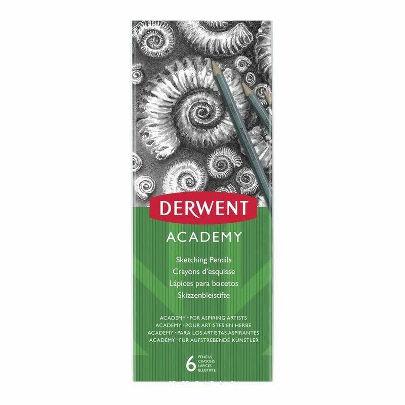 Derwent Academy Sketching Drawing Pencils (Pack of 6), , large image number 1
