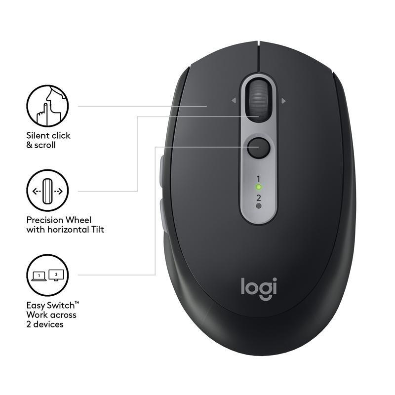 Logitech M590 Wireless Mouse Graphite Multi-Device, , large image number 4