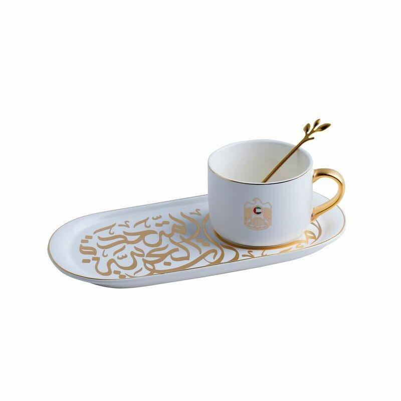 Rovatti Pietra UAE Alto Livello Mug With Ovale Plate White (Set of 3), , large image number 0