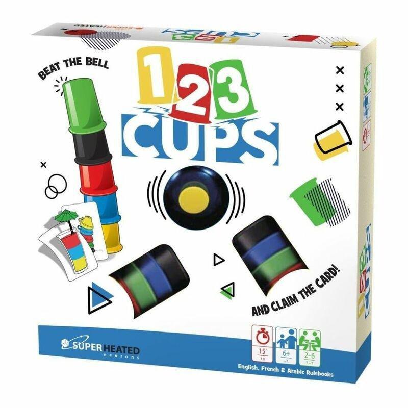 123 Cups Board Game (English/Arabic/French), , large image number 0