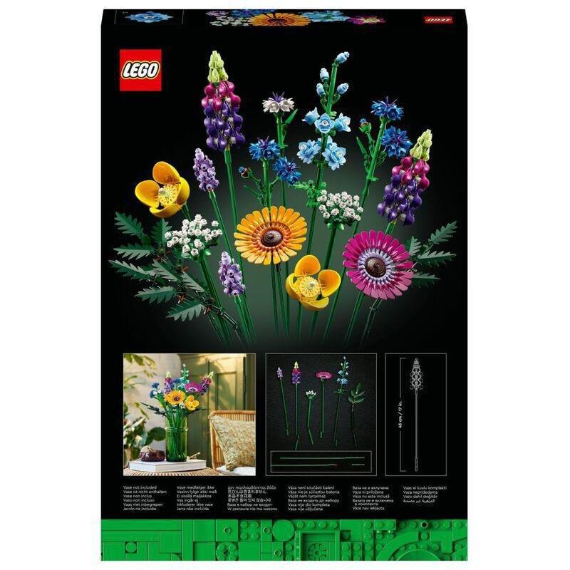 LEGO Icons Wildflower Bouquet Building Toy Set 10313 (939 Pieces), , large image number 2