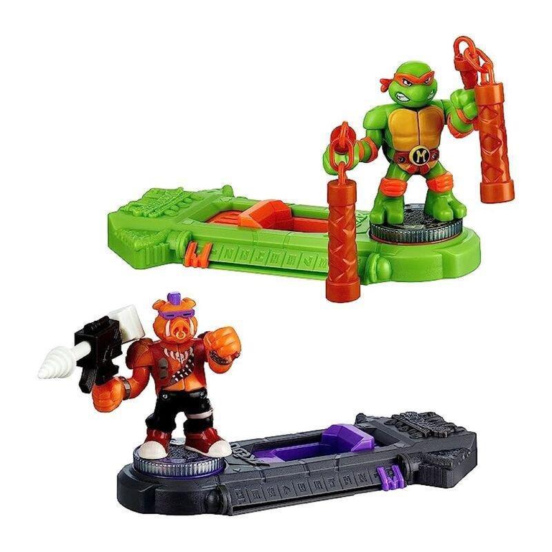 Legends Of Akedo Tmnt Michael Angelo Vs Bebop Mini Battling Action Warriors 15243, , large image number 1