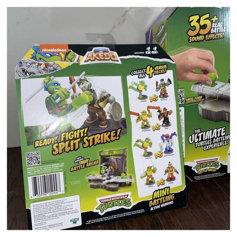 Legends Of Akedo Tmnt Leonardo Vs Rocksteady Mini Battling Action Warriors 15244, , large image number 2