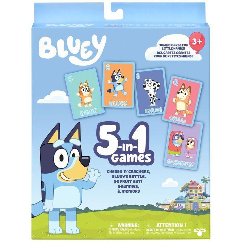 Bluey 5 In 1 Games Cards Set 13032, , large image number 1