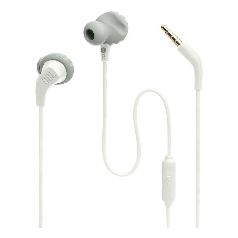 JBL Endurance Run2 Wired Waterproof Wired Sports In-Ear Headphones - White, , large image number 0