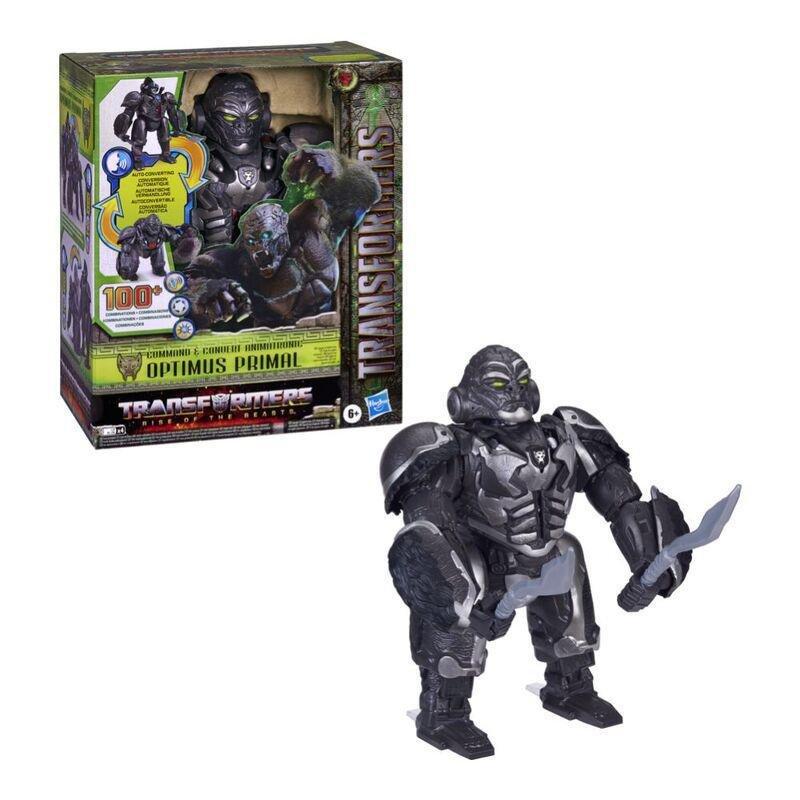 Transformers Rise Of The Beasts Command & Convert Animatronic Optimus Primal 125 Inch Electronic Toy F3937, , large image number 0