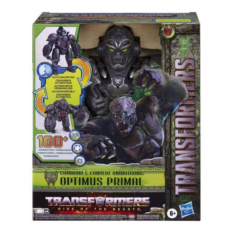 Transformers Rise Of The Beasts Command & Convert Animatronic Optimus Primal 125 Inch Electronic Toy F3937, , large image number 1