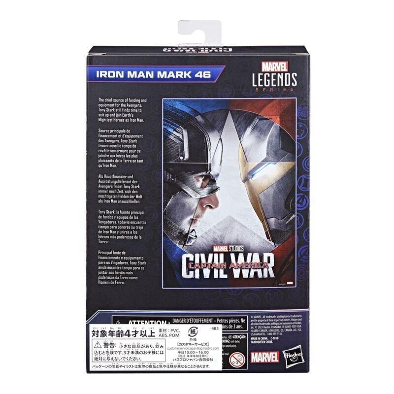 Hasbro Marvel Legends Series Captain America Civil War Iron Man Mark 46 6 Inch Action Figure F6517, , large image number 1