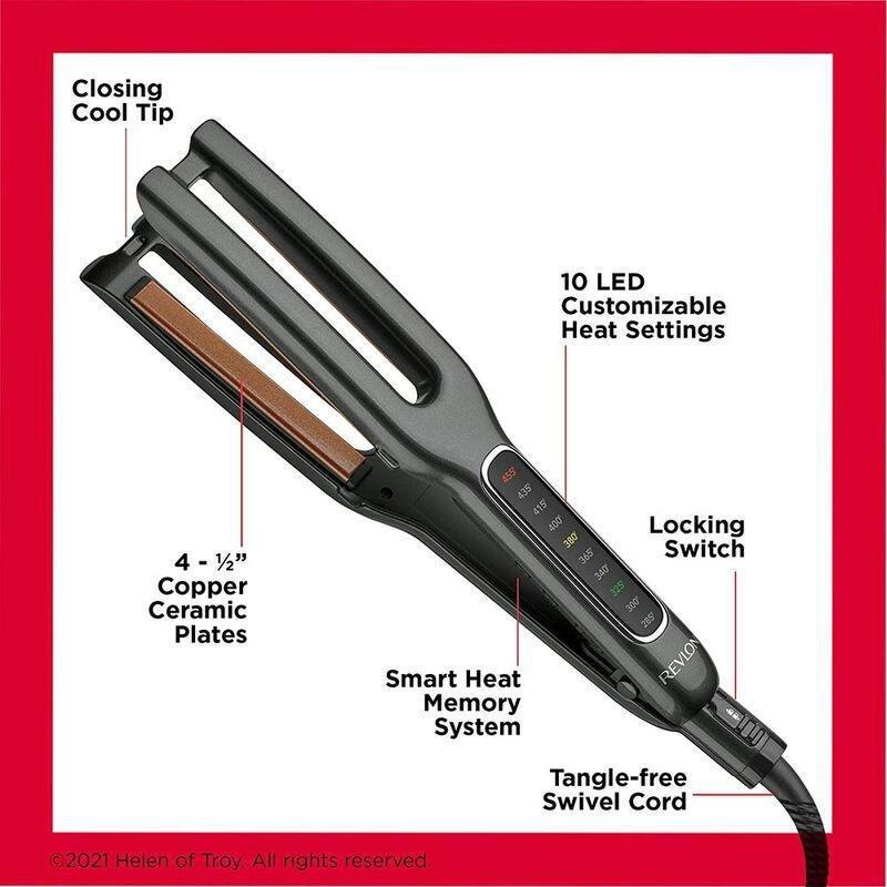 Revlon Double Straight Copper Ceramic Dual Plate Straightener, , large image number 1