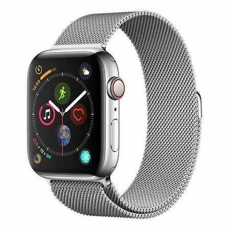 DEVIA - Devia Elegant Series Milanese Loop for Apple Watch 44mm Silver (Compatible with Apple Watch 42/44/45mm)