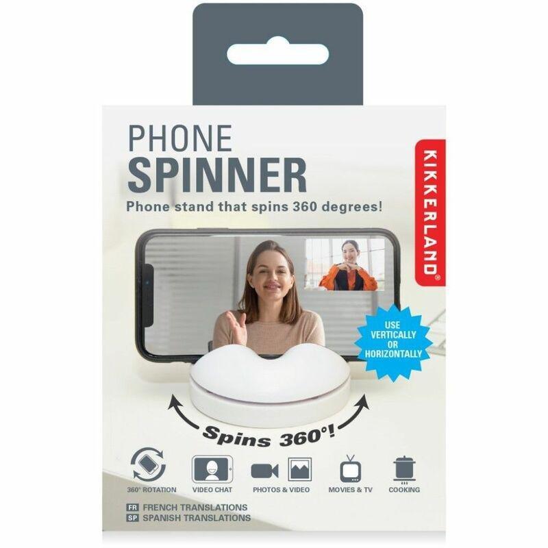 Kikkerland Selfie Spinner White, , large image number 2
