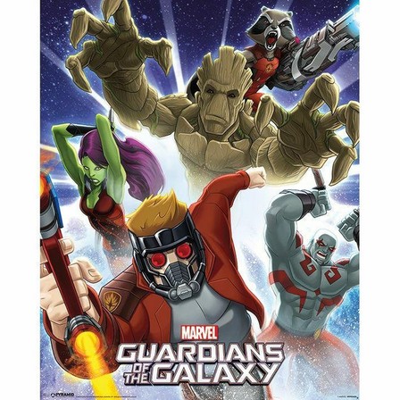 PYRAMID POSTERS - Pyramid Posters Marvel Guardians Of The Galaxy Burst Mini Poster (40 x 50 cm)