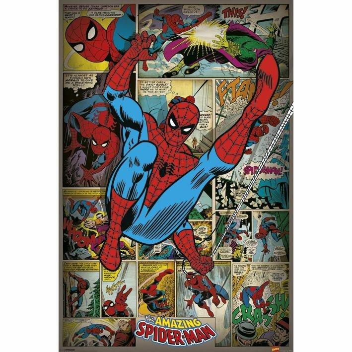 Pyramid Posters Marvel Comics Spider-Man Retro Maxi Poster (61 x 91.5 cm), , large image number 0