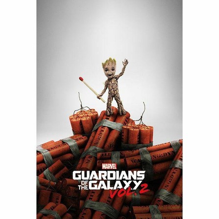 PYRAMID POSTERS - Pyramid Posters Marvel Guardians Of The Galaxy Vol. 2 Groot Dynamite Maxi Poster (61 x 91.5 cm)