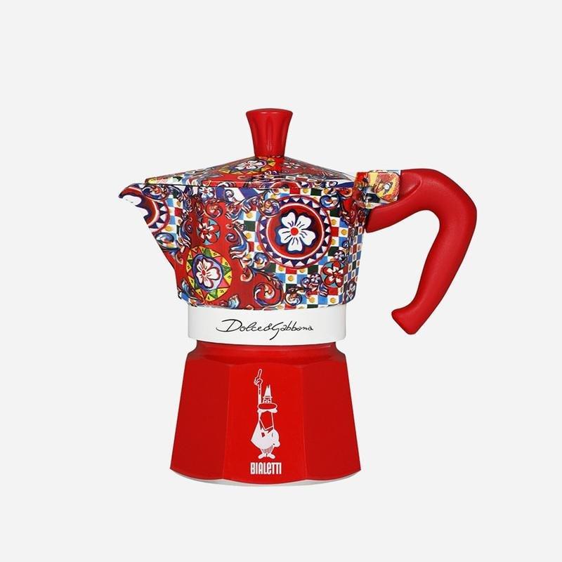 Bialetti D&G Moka Espresso Maker 130ml - Red (Makes 3 Cups), , medium