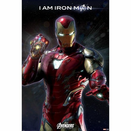 PYRAMID POSTERS - Pyramid Posters Marvel Avengers Endgame I Am Iron Man Maxi Poster (61 x 91.5 cm)
