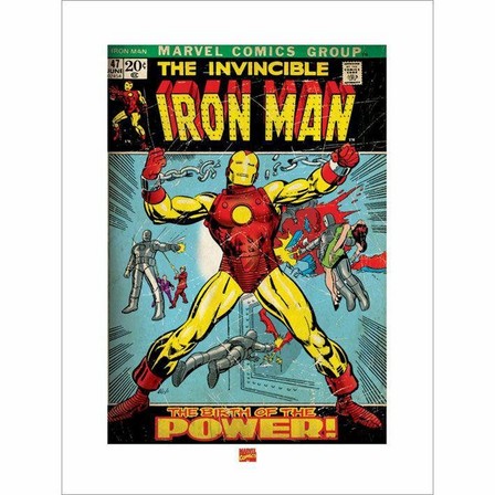 PYRAMID POSTERS - Pyramid Posters Marvel Iron Man Birth Of Power Art Print (60 x 80 cm)