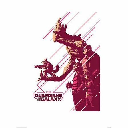 PYRAMID POSTERS - Pyramid Posters Marvel Guardians Of The Galaxy Stance Art Print (60 x 80 cm)