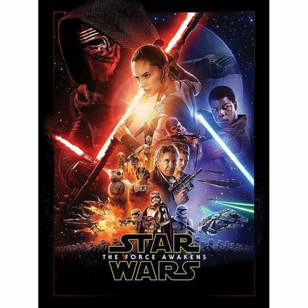 PYRAMID POSTERS - Pyramid Posters Star Wars Episode VII One Sheet Canvas Print (60 x 80 cm)
