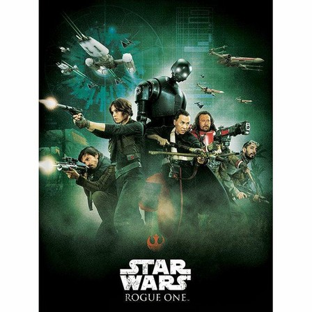 PYRAMID POSTERS - Pyramid Posters Star Wars Rogue One Attack Canvas Print (60 x 80 cm)