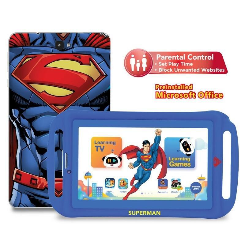 Touchmate Superman 7 Inch 3G Calling Kids Tablet Blue, , large image number 2