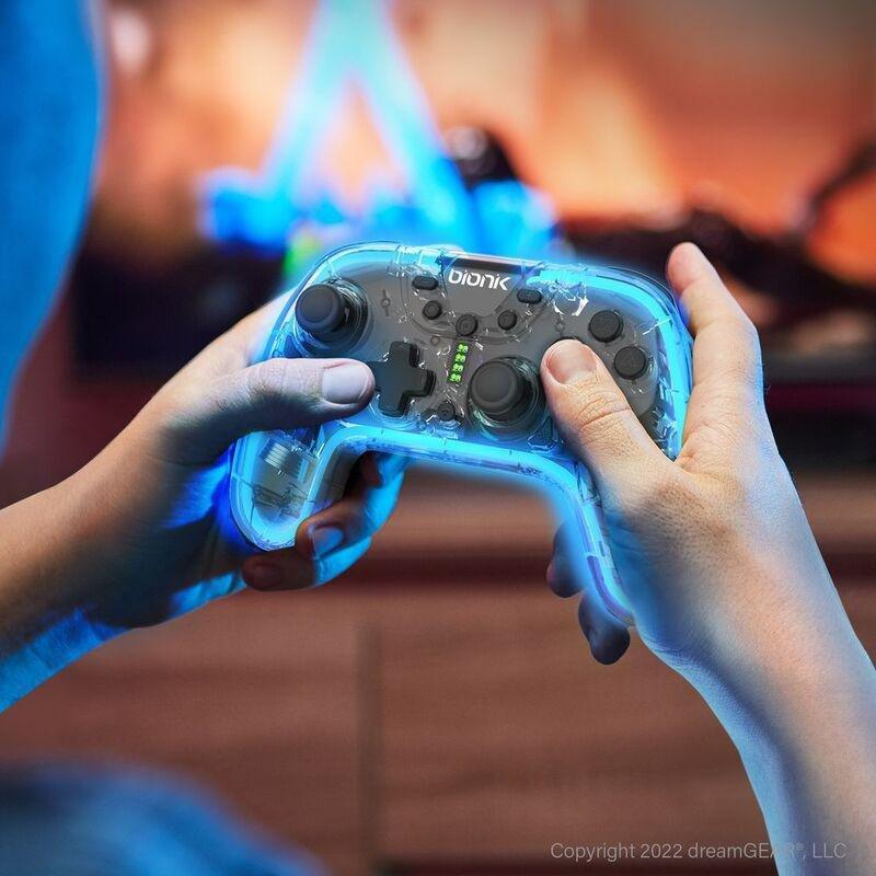Bionik NeoGlow Wireless RGB Gaming Controller - Clear, , large image number 3