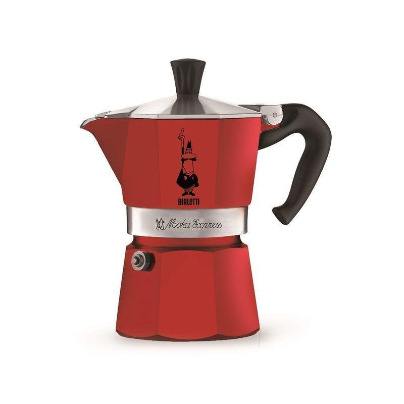Bialetti Moka Express Espresso Maker Red (Makes 3 Cups), , large image number 0