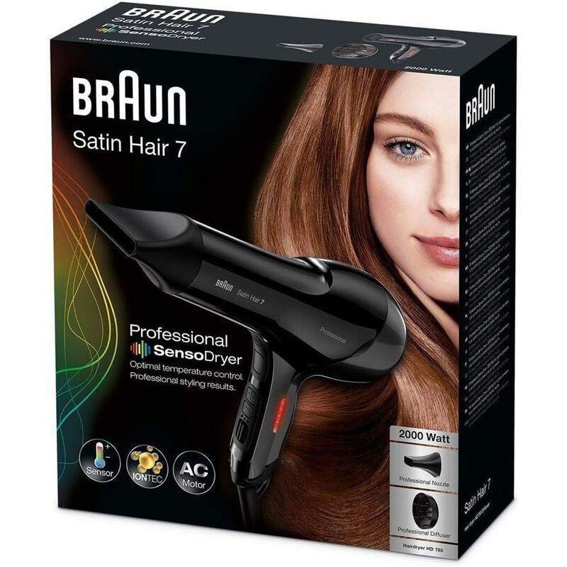 Braun Satin Hair 7 IONTEC and Diffuser SensoDryer - Black, , large image number 1