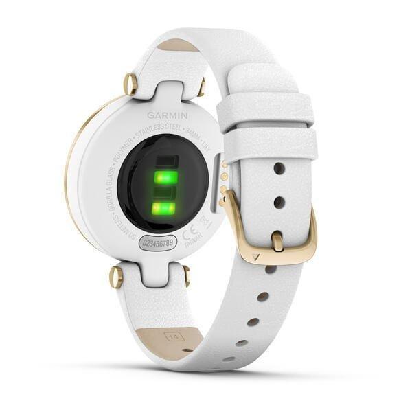 Garmin Lily Light Gold With White Case & Leather Band  Smartwatch, , large image number 2