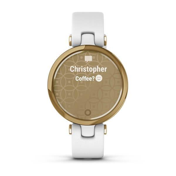 Garmin Lily Light Gold With White Case & Leather Band  Smartwatch, , large image number 7