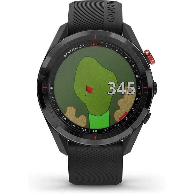 Garmin Approach S62 Bundle Black Ceramic Bezel with Black Silicone Band Smartwatch, , large image number 1