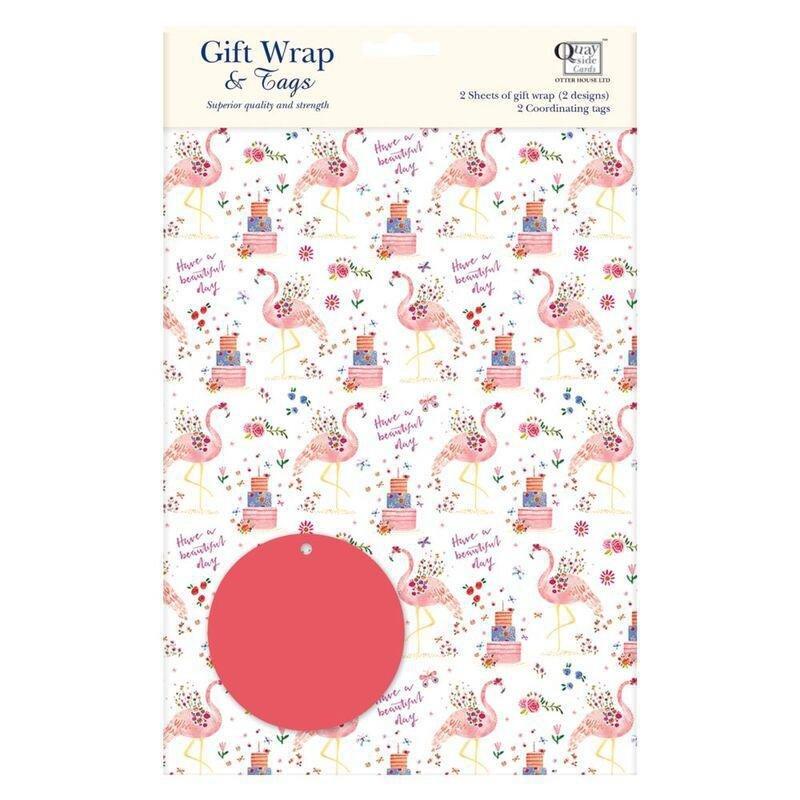Pinak Flamingo Gift Wrap Gift Wrapping, , large image number 0