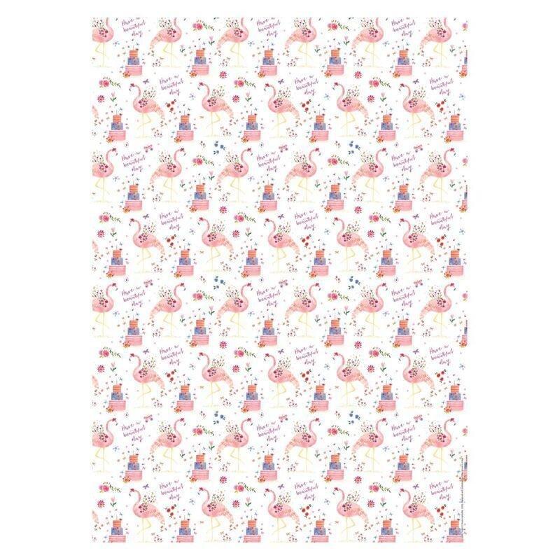 Pinak Flamingo Gift Wrap Gift Wrapping, , large image number 1
