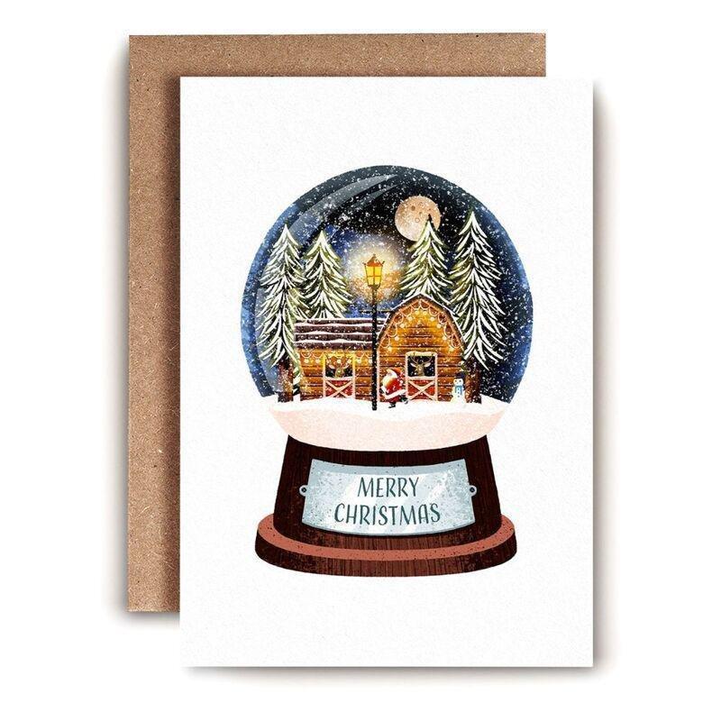 Pinak Snowglobe Greeting Card, , medium