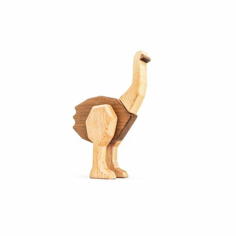 Fablewood The Big Ostrich Magnetic Wooden Figure, , large image number 0